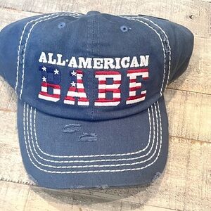 Blue 'All American Babe' Cap